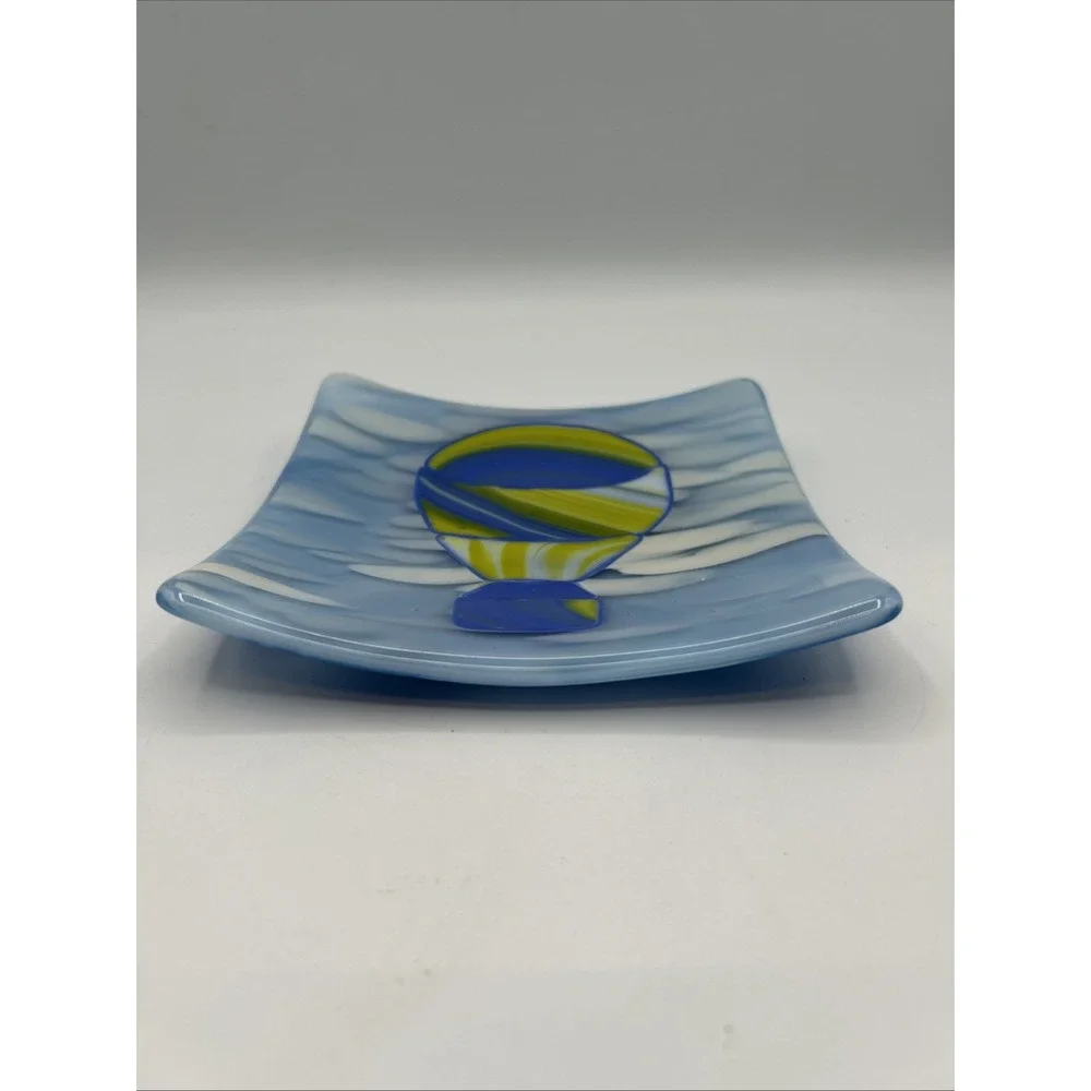 Fused Art Glass Hot Air Balloon 6